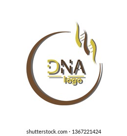 DNA Helix Logo Template. Genetics Vector Design. Biological Illustration
