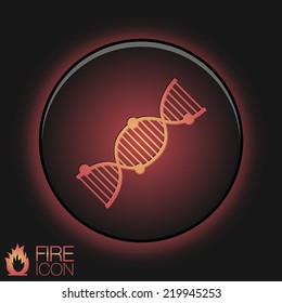 DNA helix. Medical Research character. Symbol of medicine. Icon Biology and Genetics