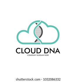 DNA helix scientific laboratory vector logo design template