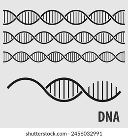 Patrón sin fisuras de DNA Helix, símbolo genético humano	