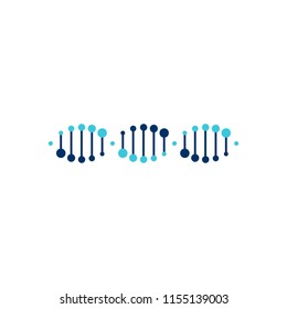 DNA helix strand vector logo element illustration