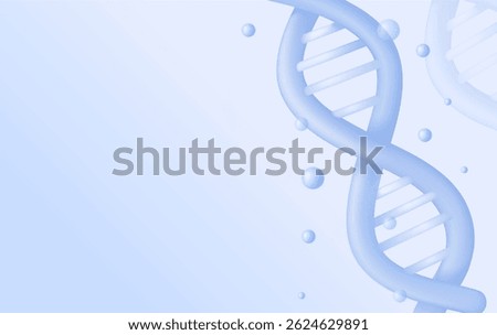 Dna helix structure against purple gradient background. DNA string. DNA strand double helix spiral, vector illustration in 3D style. RNA, Life gene, chromosome elements logo Medic atom cell. Medical