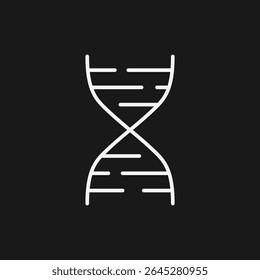 DNA Helix Structure Icon  Genetics, Biology, Biotech And Heredity Symbol