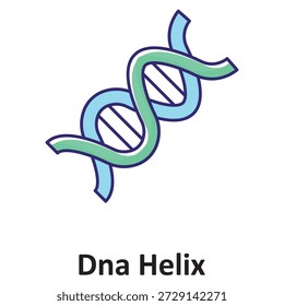 Icono del Vector de la hélice del ADN que puede modificar o editar fácilmente

