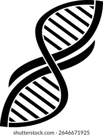 dna helix vetor silhueta arte e ilustração