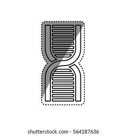 DNA human genetic icon vector illustration graphic design