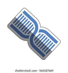 DNA human genetic icon vector illustration graphic design