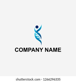 DNA And Human Logo Design