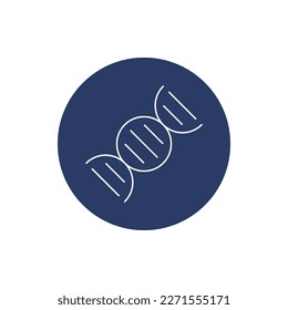 DNA, human dna vector icon