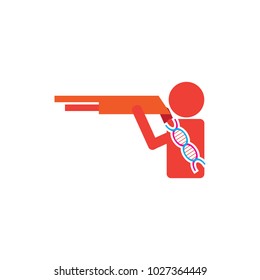 Dna Hunt Logo Icon Design