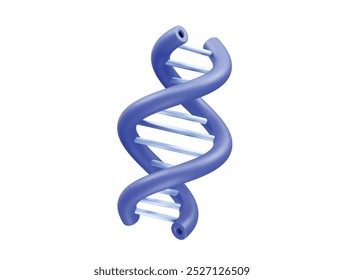 ícone do dna vetor de ilustração de renderização 3d