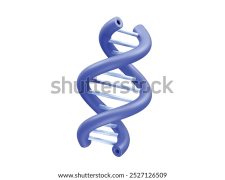 dna icon 3d rendering illustration vector