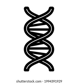 DNA Icon. Bold outline design with editable stroke width. Vector Illustration.