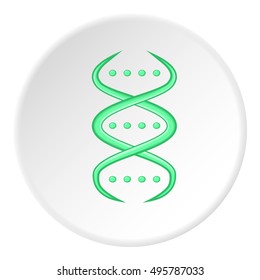 DNA icon. Cartoon illustration of DNA vector icon for web