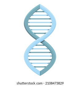 DNA-Symbol-Cartoon-Vektorgrafik. Wissenschaftliches Labor. Wissenschaftstest