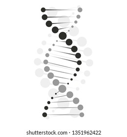 DNA icon chromosome molecule vector design icon illustration