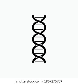 DNA Icon. Chromosome Symbol - Vector Logo Template.