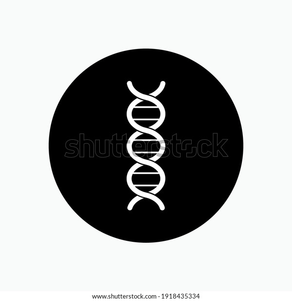 Dna Icon Chromosome Symbol Vector Logo Stock Vector (Royalty Free ...