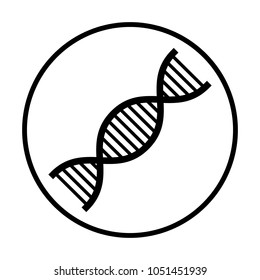 DNA icon in circle