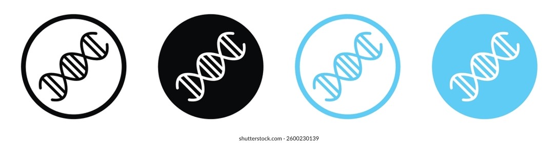DNA icon collection. vector illustration set