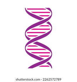 icono dna ,vector de icono cromosómico aislado en el fondo