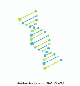 DNA icon, deoxyribonucleic acid symbol, Structure molecule chromosome, genetic sign, medical genetics molecule business concept, vector illustration