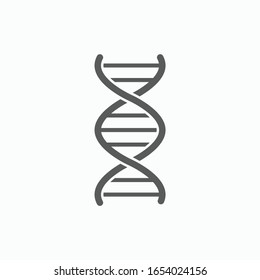 DNA icon, Deoxyribonucleic Acid vector, chromosome illustration