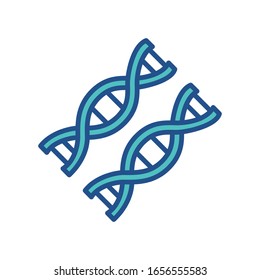 DNA icon design, flat style icon collection