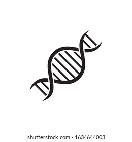 Dna Icon Design, Dna, Genetics, Helix. Editable vector 2000x2000 Px