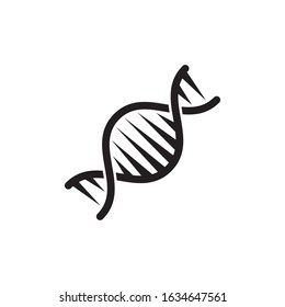Dna Icon Design, Dna, Genetics, Helix. Editable vector 2000x2000 Px
