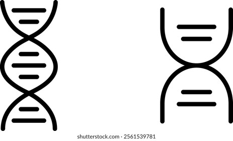 "DNA Icon Design for Genetics, Science, and Medical Applications"