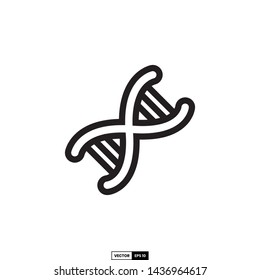 DNA icon, design inspiration vector template for interface  