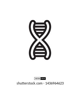 DNA icon, design inspiration vector template for interface  
