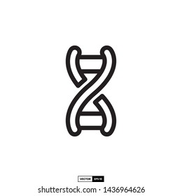 DNA icon, design inspiration vector template for interface  
