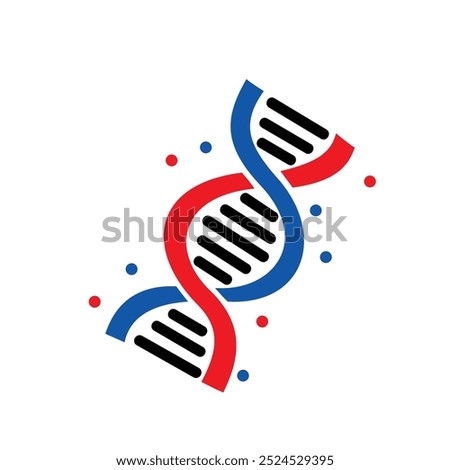 DNA icon design. microbiology structure sign and symbol.