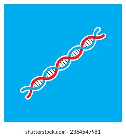 DNA icon design. sign symbol. element vector illustration. chromosome