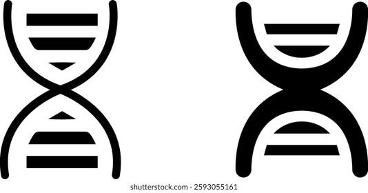 DNA icon design Symbol set
