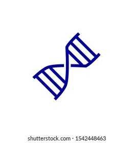Dna icon design template. Trendy style, vector eps 10