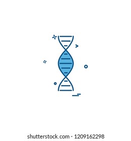 DNA icon design vector