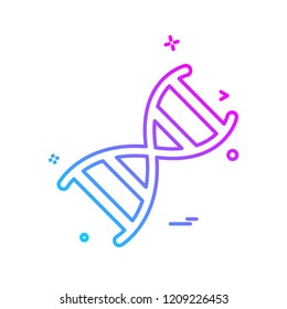 DNA icon design vector