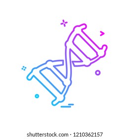 DNA icon design vector