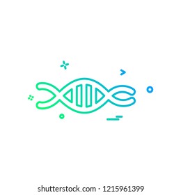 DNA icon design vector