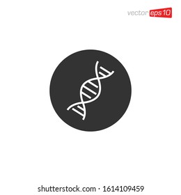 DNA Icon Design Vector Illustration