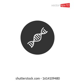 DNA Icon Design Vector Illustration