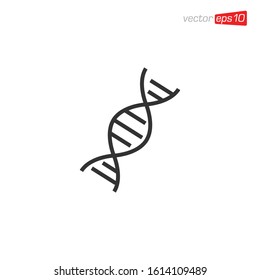 DNA Icon Design Vector Illustration