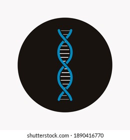 DNA Icon Design Vector Illustration