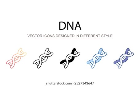 Dna icon design with white background stock illustration