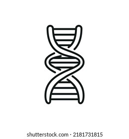 DNA icon - editable stroke