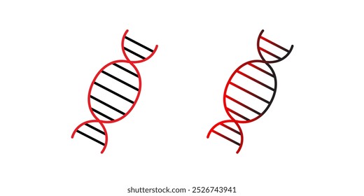 DNA Icon with Editable Stroke and Pixel Perfect.
