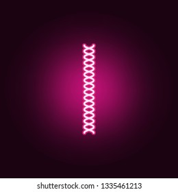 dna icon. Elements of Scientifics study in neon style icons. Simple icon for websites, web design, mobile app, info graphics